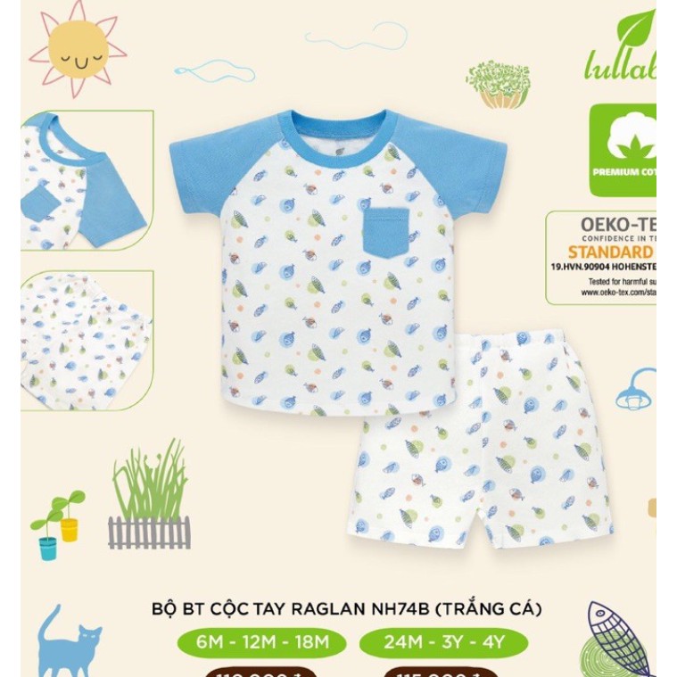 Bộ cộc tay Lullaby vài vai 2021 NH73B và NH74B