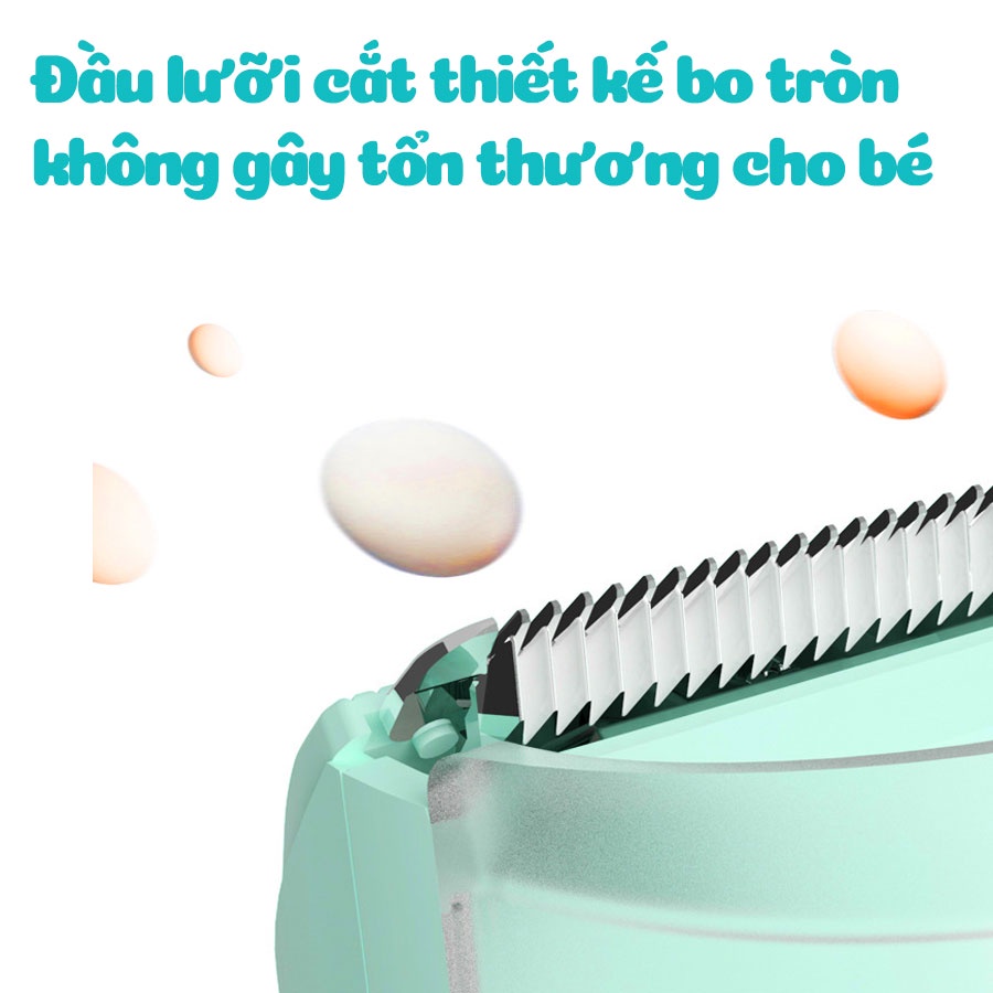 Tông Đơ Cắt Tóc Cho Bé Dùng Ngay Cả Khi Bé Ngủ Có Sạc Pin Rời Kèm Bộ Phụ Kiện