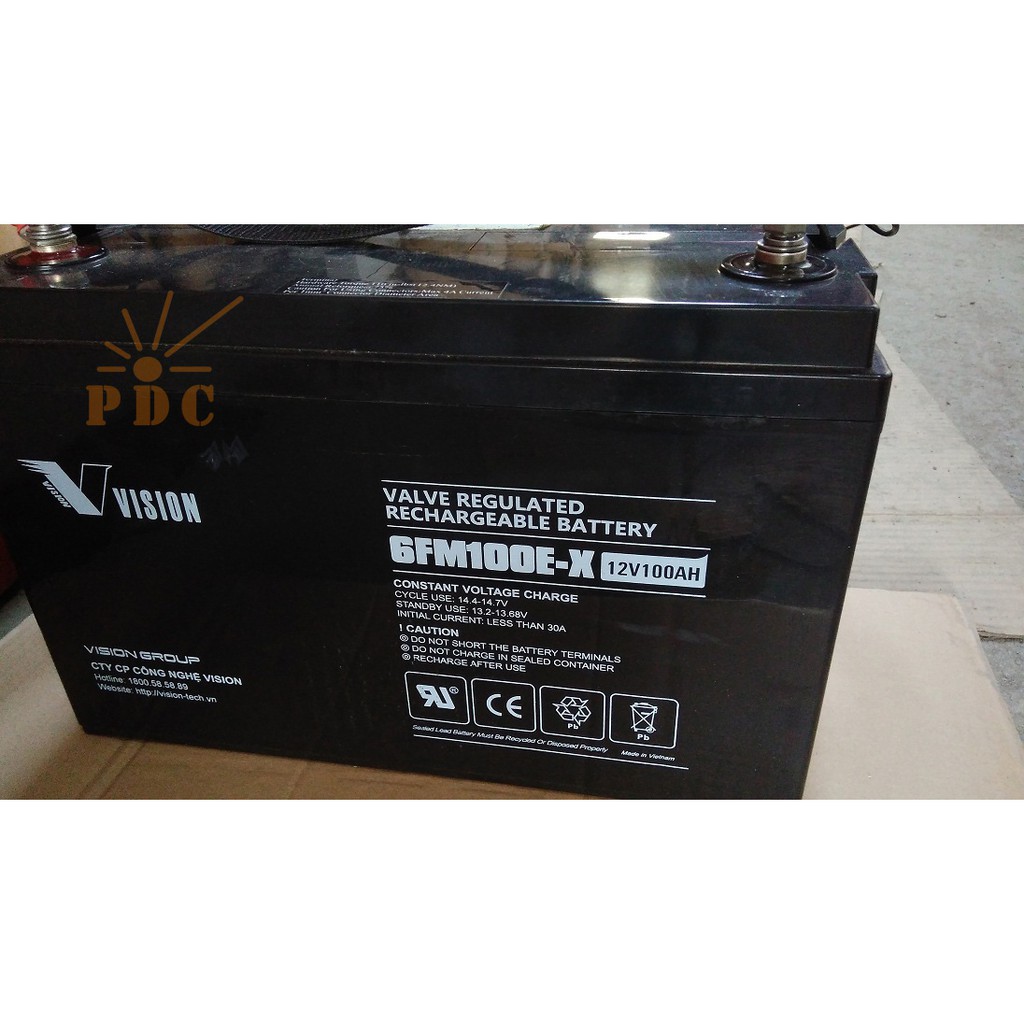 Ắc Quy Khô Vision 12V-100Ah 6FM100E-X -