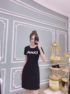 Đầm thun thái dáng dài phom rộng
