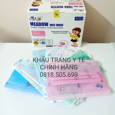 Khẩu trang y tế trẻ em hộp 50 cái (Hàng chính hãng)