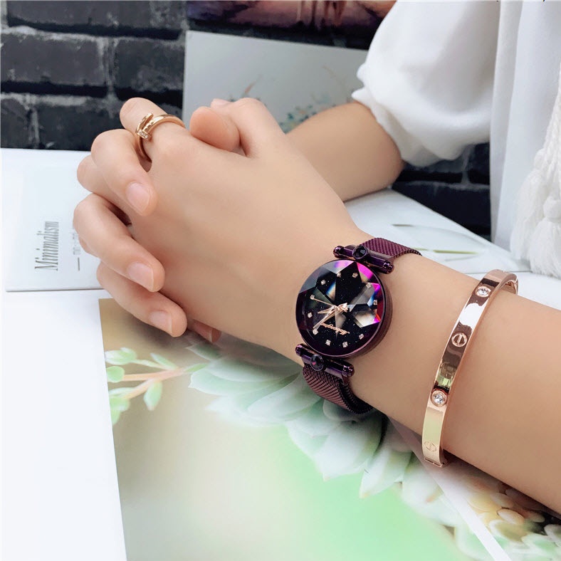 Đồng Hồ Nữ Dây Nam Châm Mobangtou 8013 Dây Lụa Cao Cấp Mặt Số Thời Trang Đẹp Giá Rẻ