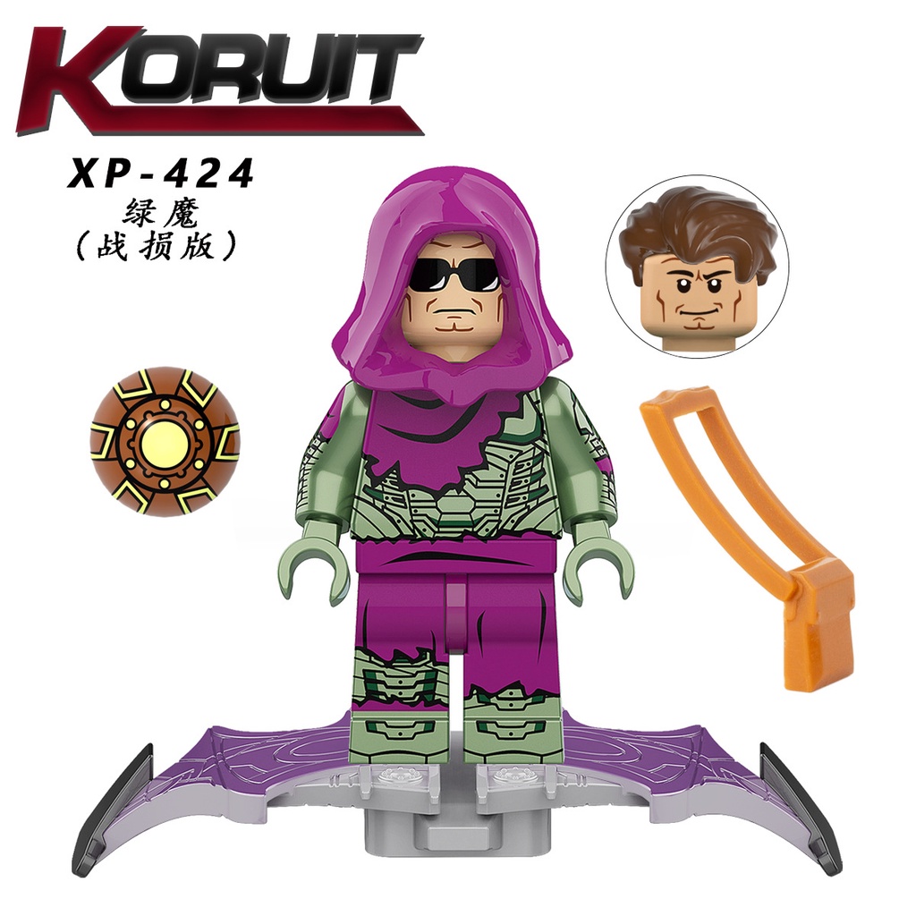 Minifigures Các Mẫu Nhân Vật Siêu Anh Hùng Người Nhện Spiderman Mysterio KT1055 - Đồ Chơi Lắp Ráp Mini