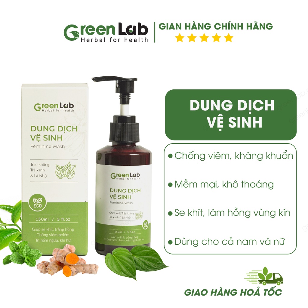 Dung Dịch Vệ Sinh GreenLab Sạch Thơm Hồng Khít