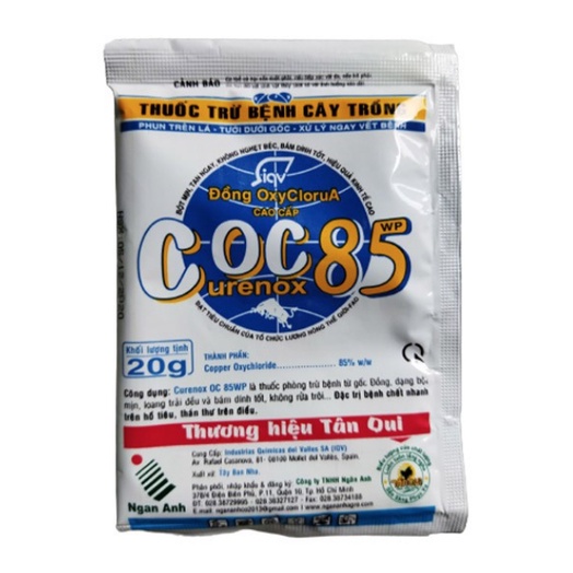 Thuốc Trừ Bệnh Coc85 WP (Gói 20g), thuốc trừ bệnh gốc đồng COC 85 1 gói