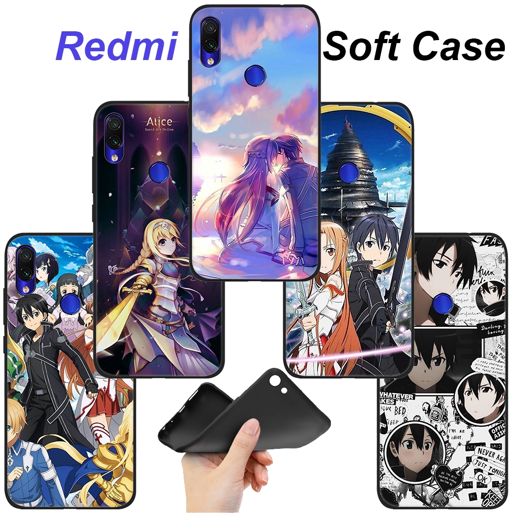 Xiaomi Redmi 8A S2 GO K20 K30 Pro Poco X2 Note 8 8T Pro Phone Silicone Soft Case YX171 Sword Art Online