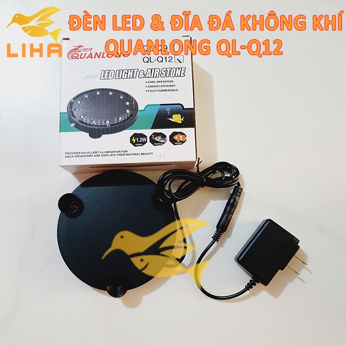 Sủi Đĩa Tích Hợp Led Đổi Màu Q12 - Sủi Dĩa Cho Bể Cá