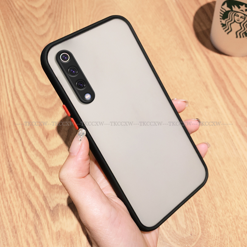 Ốp điện thoại trong suốt mờ chống sốc bảo vệ camera cho Xiaomi Mi A3 9 Lite Mi CC9 CC9mt CC9e