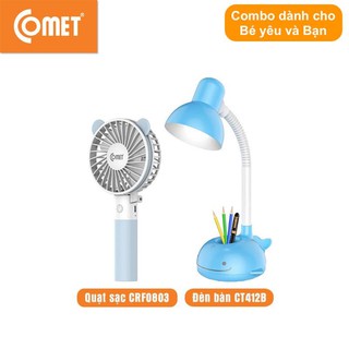 Combo cho Mẹ và Bé: Quạt sạc COMET CRF0803 & Đèn bàn COMET CT412