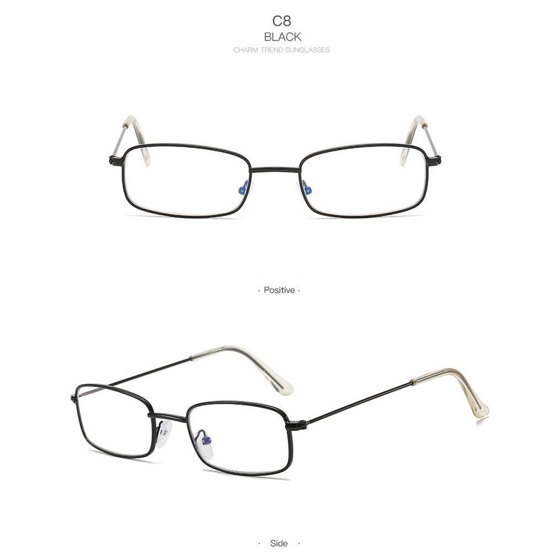 Mắt Kính Gọng Kim Loại Chống Ánh Sáng Xanh Phong Cách Retro Thời Trang Cho Nữ