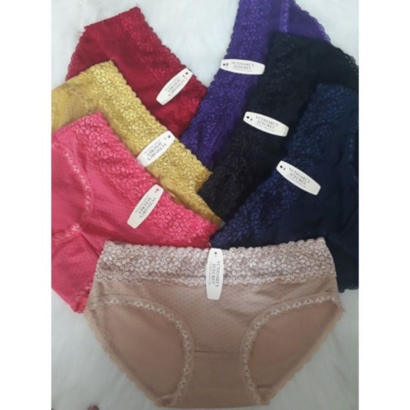 Quần lót su Vic thông hơi cạp ren 8622