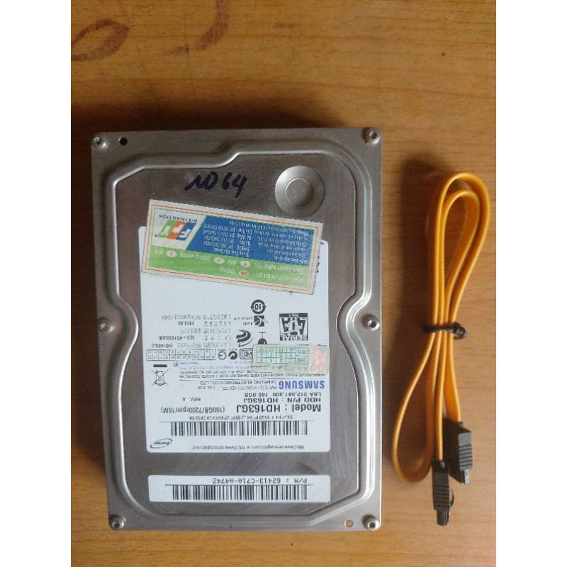 Ổ cứng máy bàn pc 160Gb có sẵn Win tặng kèm cáp tín hiệu sata