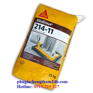Bột chống thấm cổ ống thoát sàn nhà vệ sinh, sàn mái sika grout 214-11 bán lẻ 1kg
