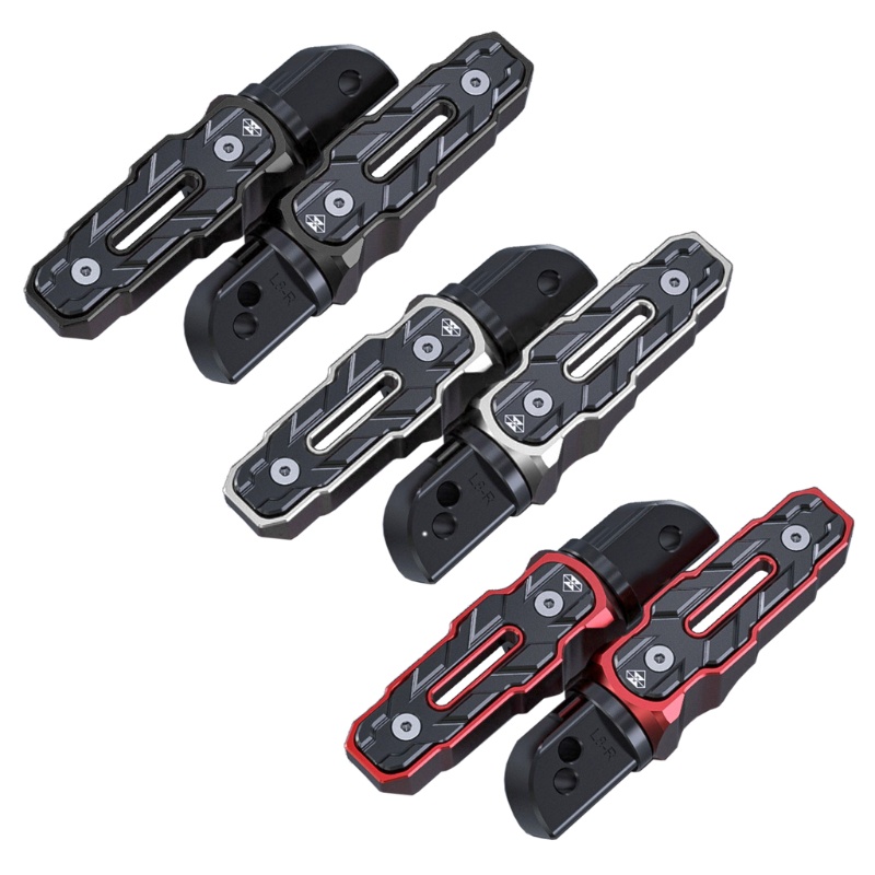 Bộ 2 Bàn Đạp Để Chân Phía Sau Bằng Hợp Kim Nhôm Chống Trượt Cho Xe Mô Tô 321R