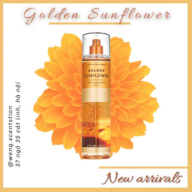 ( MÙI HOT ) Xịt thơm Bath & Body Works mùi Golden Sunflower | BigBuy360 - bigbuy360.vn