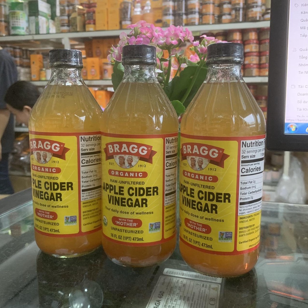Giấm Táo Hữu Cơ Bragg chính hãng