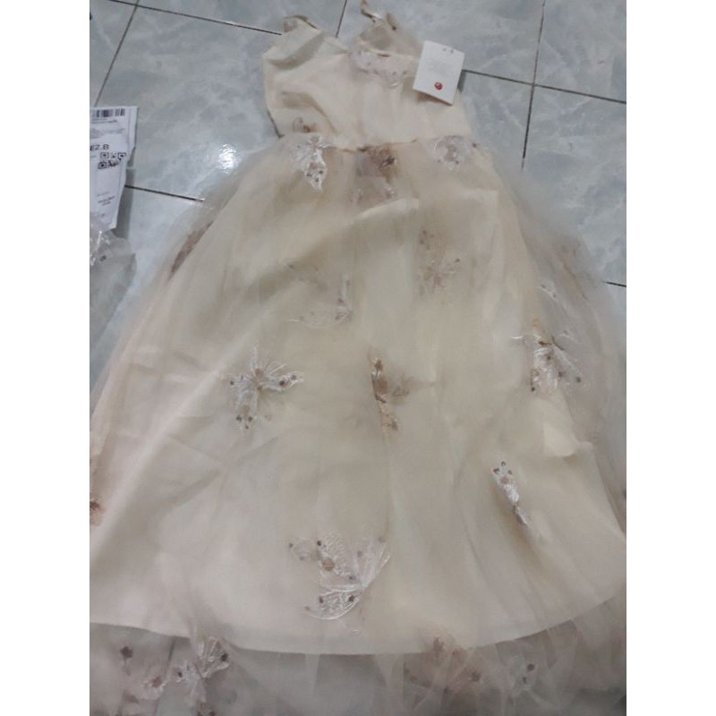 Đầm dây cổ tích lưới thêu hoa ngọt ngào ulzzang | BigBuy360 - bigbuy360.vn