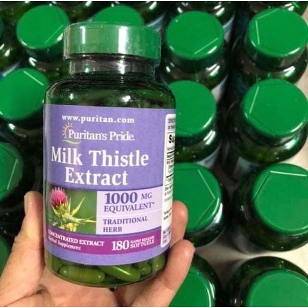 ( Hàng Mỹ) Viên uống bổ gan Milk Thistle Extract 1000mg