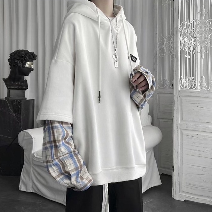 Áo Hoodie Dáng Rộng Thời Trang Hàn Quốc Đơn Giản Dành Cho Nam