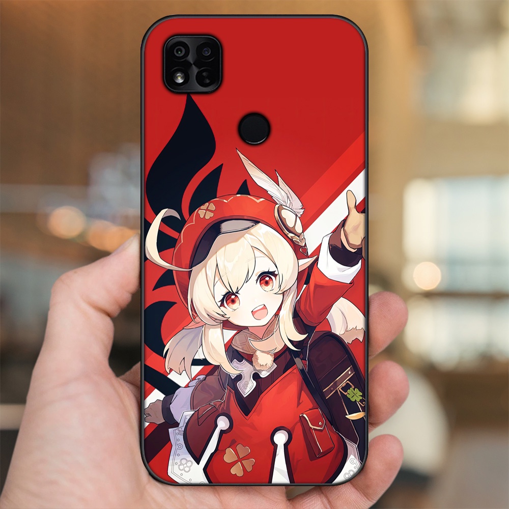 Ốp lưng Xiaomi Redmi 10A viền đen in hình Klee Genshin Impact