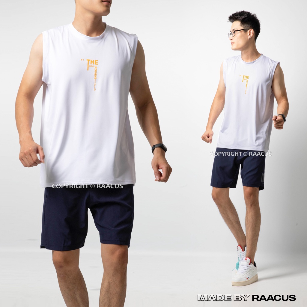 Áo ba lỗ nam trắng màu unisex bigsize RAACUSSTORE, áo thun nam ba lỗ cotton dáng slimfit-D1ATT748