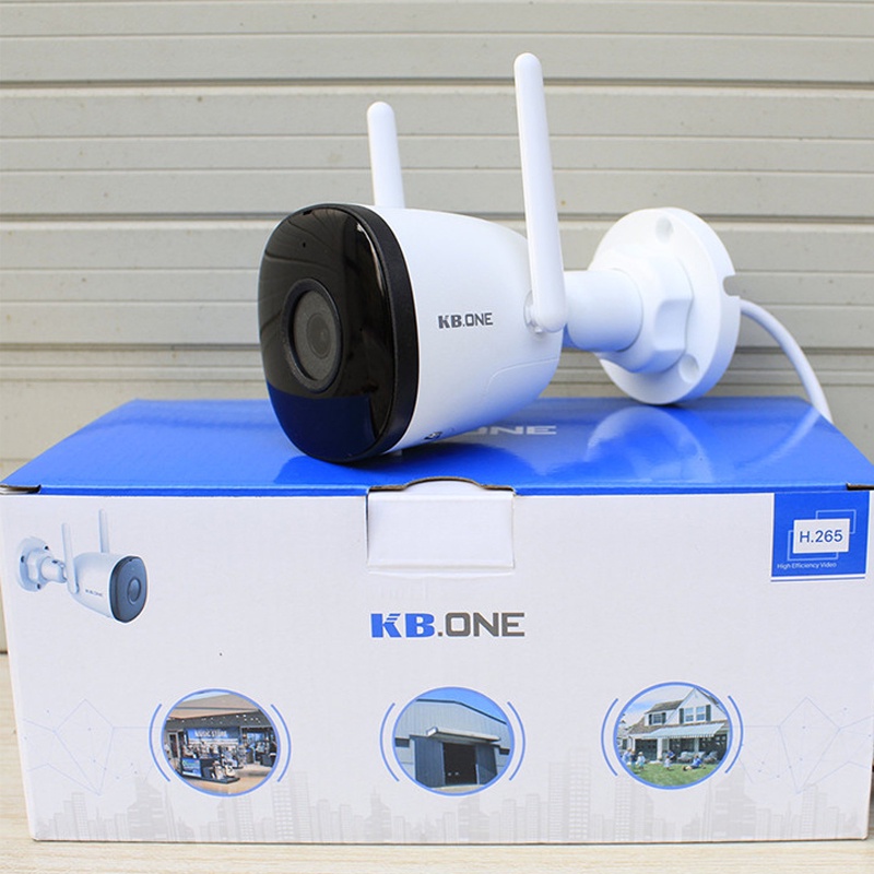 Camera Wifi Siêu Nét 4Mp Ngoài Trời KBVision KBOne KN-KN-B41 Hoặc 2Mp Kbone KN-B21 2Mp -Hàng Chính Hãng