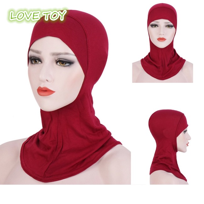 Nkodok Khăn Trùm Đầu Hijab Che Phủ Toàn Diện Màu Trơn Phong Cách Hồi Giáo