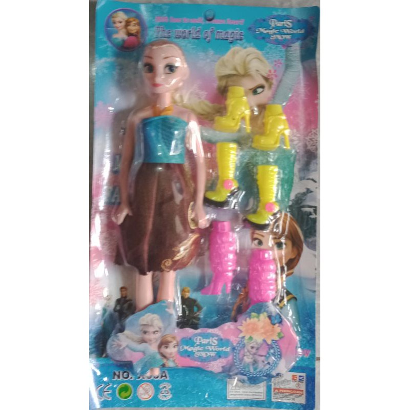 Bộ 3 Giày Búp Bê Barbie + 3 Giày Kiểu Phim Frozen Dễ Thương
