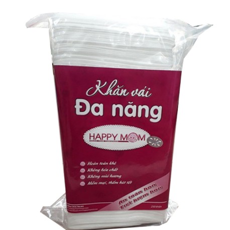 Khăn vải đa năng Happy Mom (loại túi)