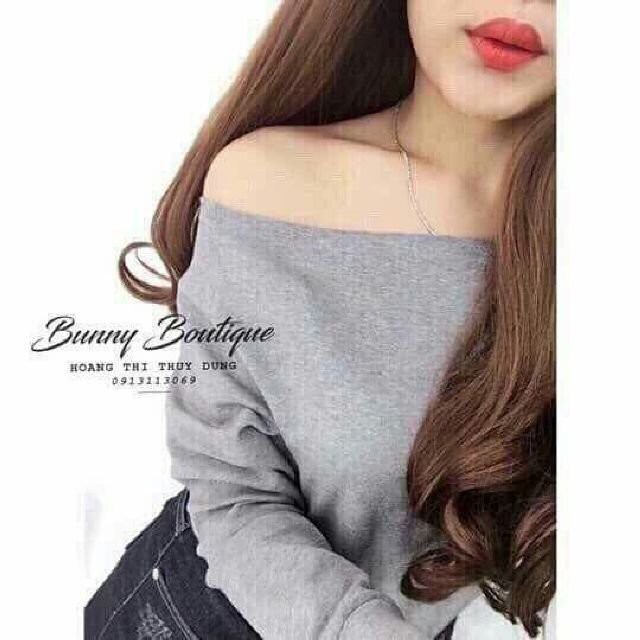 Áo thun kiểu bẹt vai