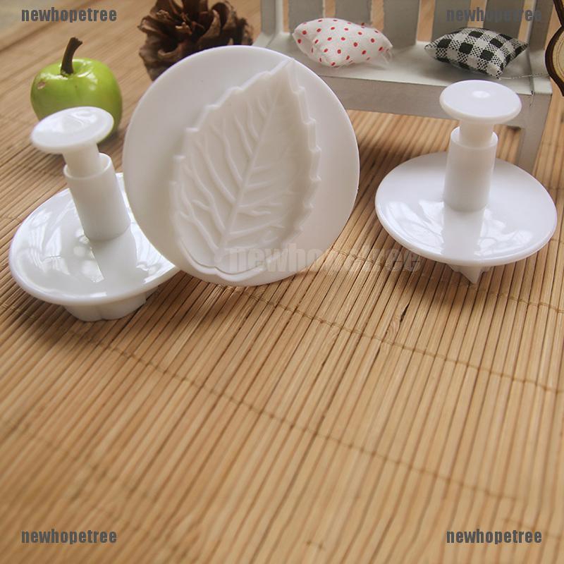 Set 3 Khuôn Cắt Fondant Hình Chiếc Lá