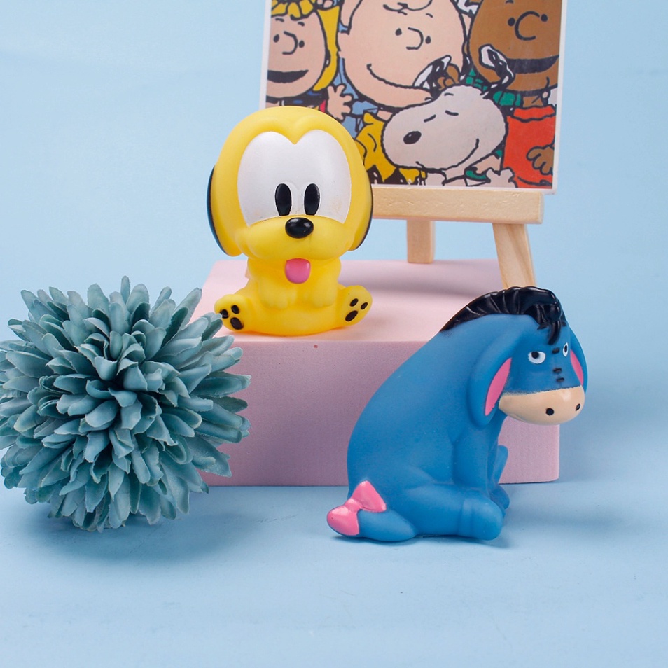 phụ kiện bánh kem sinh nhật [FREESHIP] cặp đôi chó lừa dễ thương