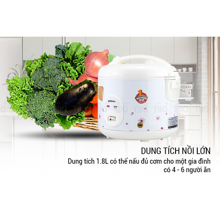 Nồi Cơm Điện 1.8L GS CB3204 Nấu Cơm Ngon, Chín Đều - Bảo hành 12 tháng | BigBuy360 - bigbuy360.vn