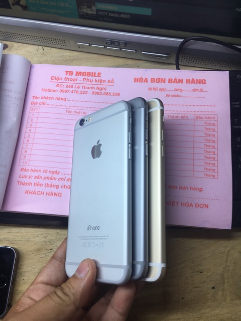 Điện thoại apple iphone 6 quốc tế 16gb. Hàng chính hãng - máy cũ đẹp 98 - 99% ko vết xước. Bảo hành 12 tháng.Lỗi 1 đổi 1