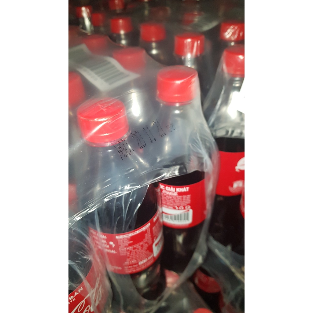 Lốc 6 chai Nước Ngọt Có Gas Coca Cola Soft Drink Chai Nhựa PEP 600ml Date Luôn Mới