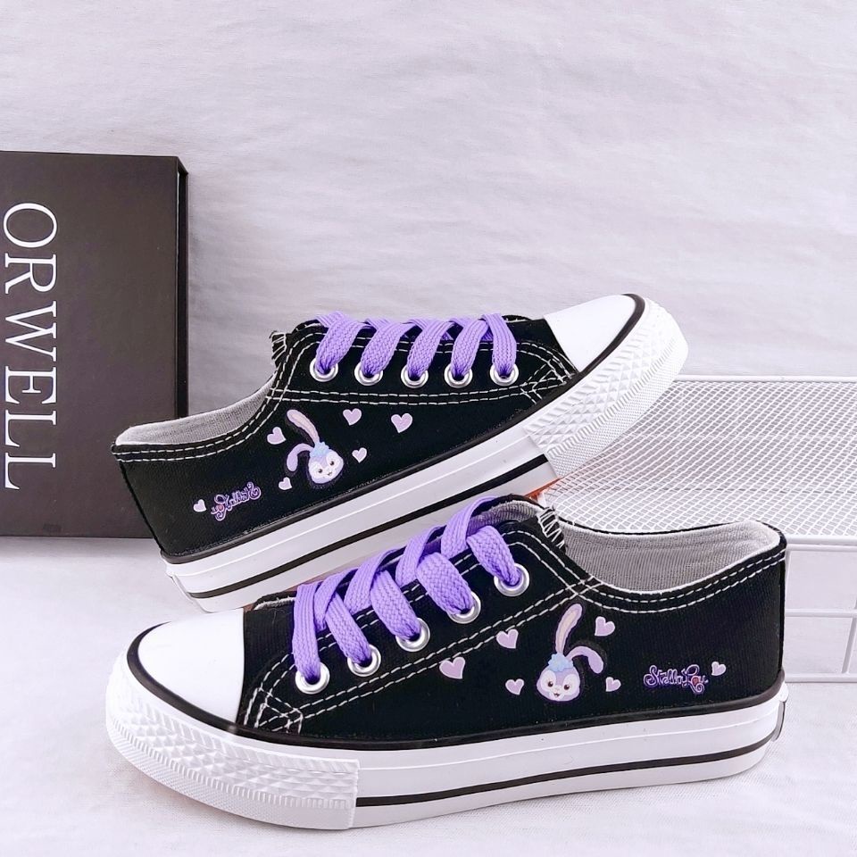 Giày Canvas Họa Tiết Hoạt Hình Phong Cách Hàn Quốc Mới Dành Cho Học Sinh Tiểu Học