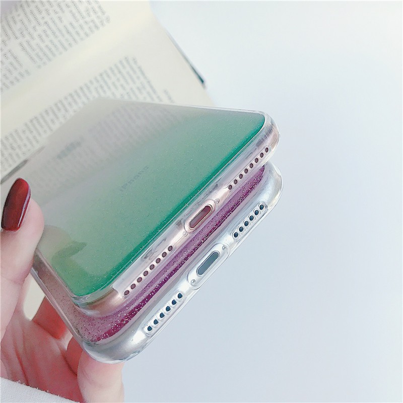 Ốp lưng iphone Kim Tuyến Ombre viền trong chống ố 5/5s/6/6plus/6s/6splus/7/7plus/8/8plus/x/xs/11/12/pro/max/plus/promax | BigBuy360 - bigbuy360.vn
