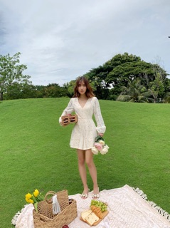 JUMPSUIT PHỐI REN - ABBIE LACE JUMPSUIT