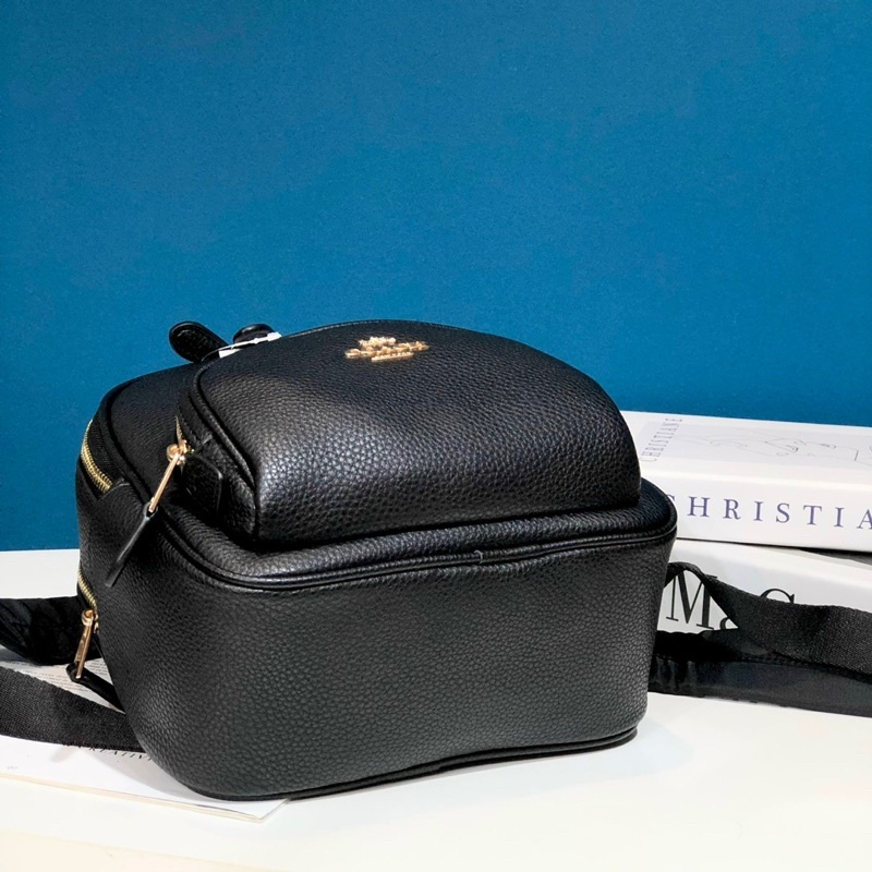 TNS - Balo form vuông mini hottrend Court Backpack-chất da cao cấp-tone đen classic