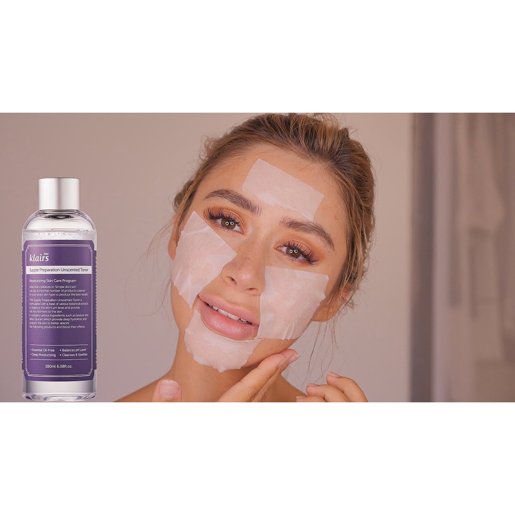 Nước hoa hồng không mùi cấp ẩm, dịu da Klair 180ml