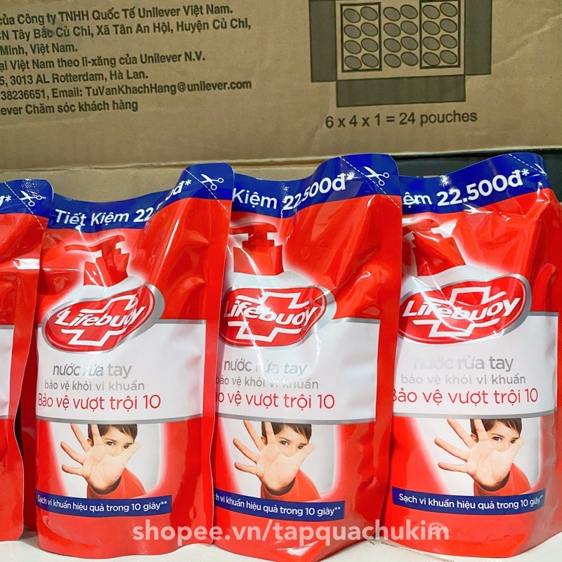 Túi 450G Nước rửa tay LIFEBUOY ( lifeboy / lifebouy ) xà bông diệt khuẩn