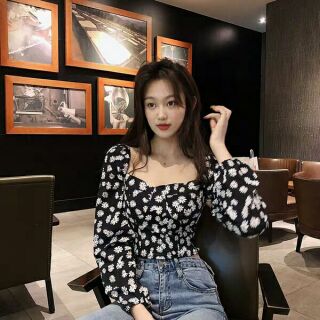 Áo Trễ Vai Hoa Cúc QCCC
