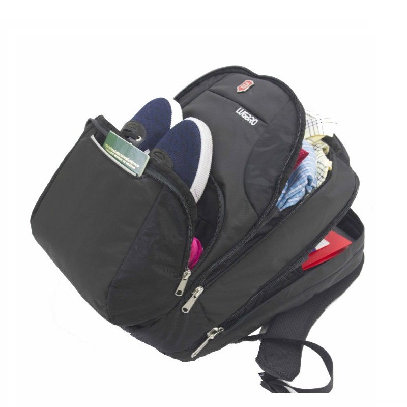 Balo laptop Lugbro Lugpro I15 LBV001BK Black