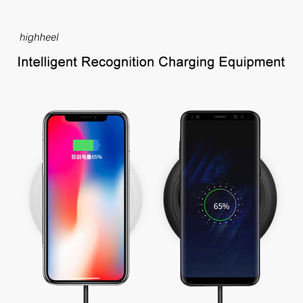 【OPHE】Portable Fast Charging Qi Wireless Mobile Phone Charger Pad for S-amsung iPhone