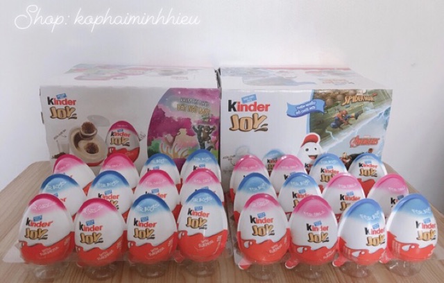 Trứng chocolate-đồ chơi Kinder Joy Ấn Độ, hộp 24 quả