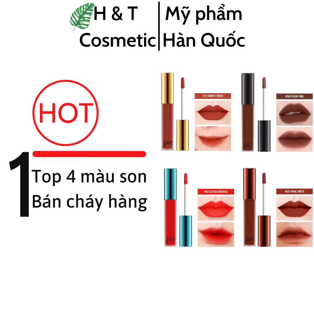 Son kem lì Bbia không trôi chính hãng Hàn Quốc Last Velvet Lip Tint Version 3