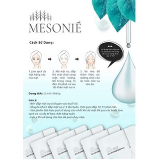 Mặt nạ cấp ẩm và collagen Mesonie