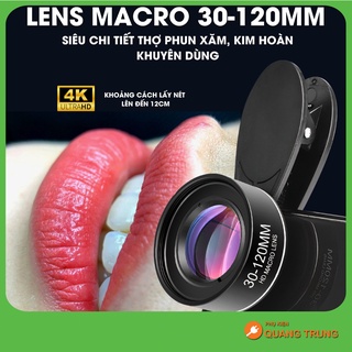 Lens macro, ống kính macro cao cấp fullhd 4K, độ nét cao 30mm-120mm, chuyên chụp siêu cận cảnh