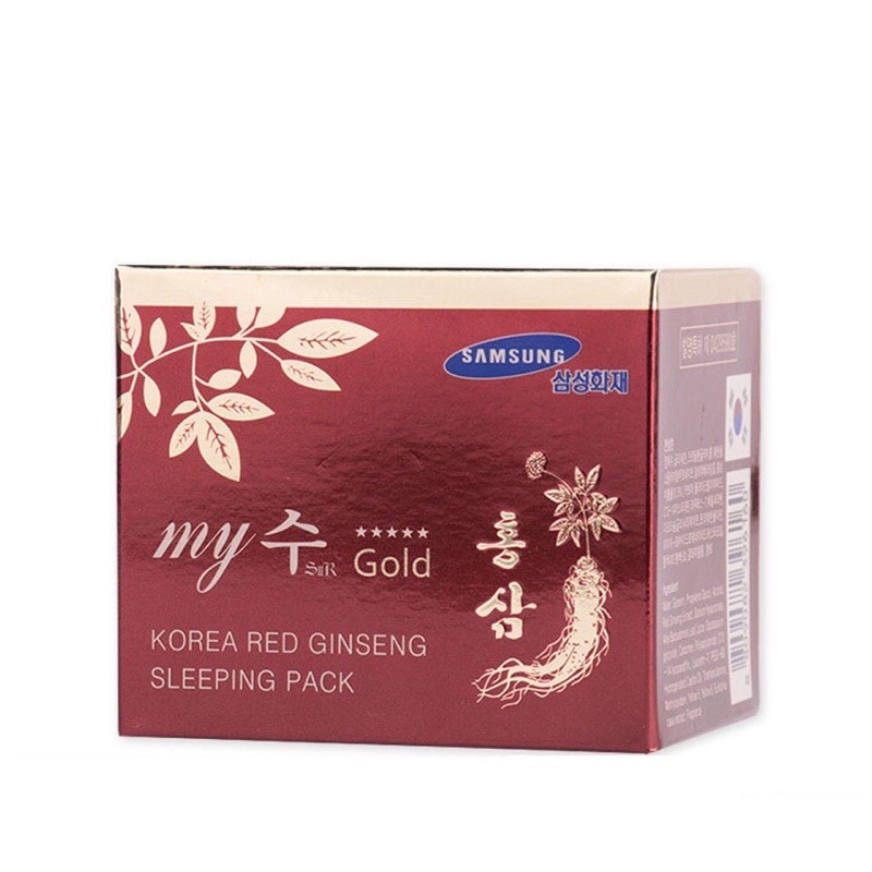 Kem sâm dưỡng da ban đêm My Gold Red Ginseng Sleeping Pack 50g