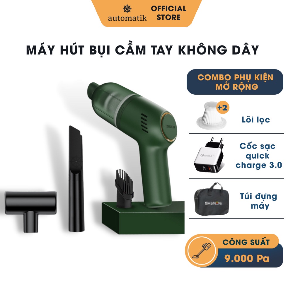 [ BẢO HÀNH 12 THÁNG ] Máy Hút Bụi Cầm Tay Không Dây Mini Đa Năng, Dùng Cho Oto Xe Hơi, Gia Đình, Bàn Phím, Sofa, Nhà Cửa